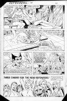 ZECK, MIKE - Defenders #130 last pg 22, old X-Men, New Team cheer Comic Art